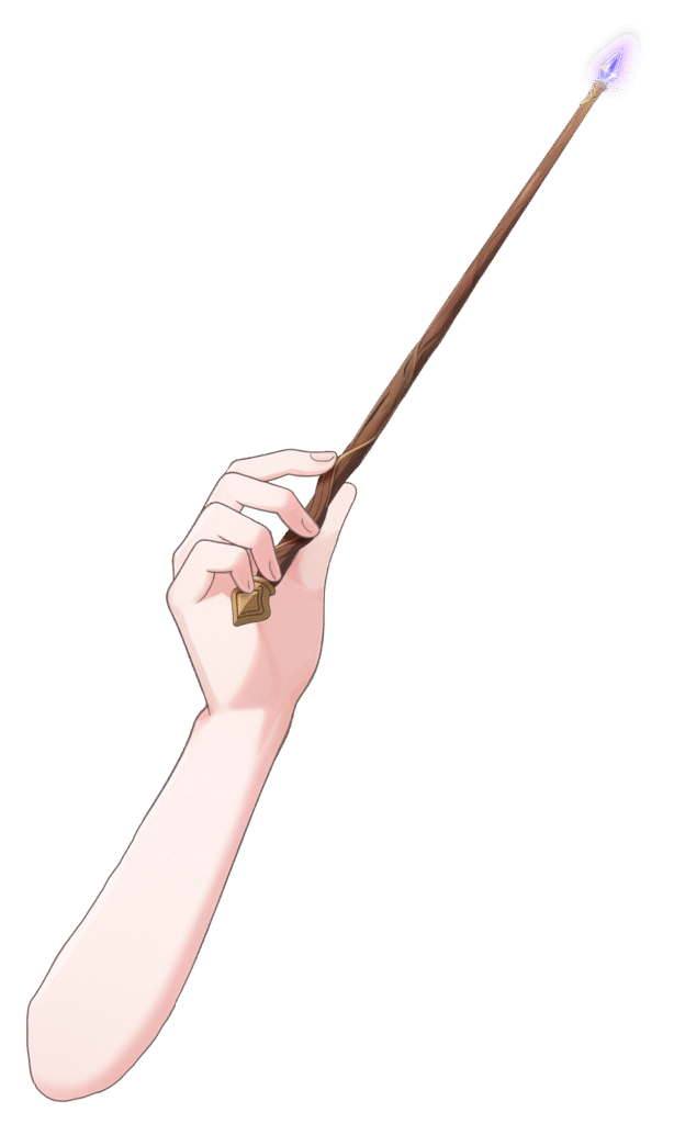 Vtuber向け 魔法の杖を持った手のフリーイラスト素材｜配信やサムネに使える