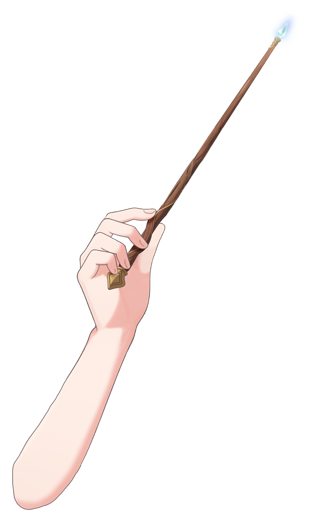 Vtuber向け 魔法の杖を持った手のフリーイラスト素材｜配信やサムネに使える