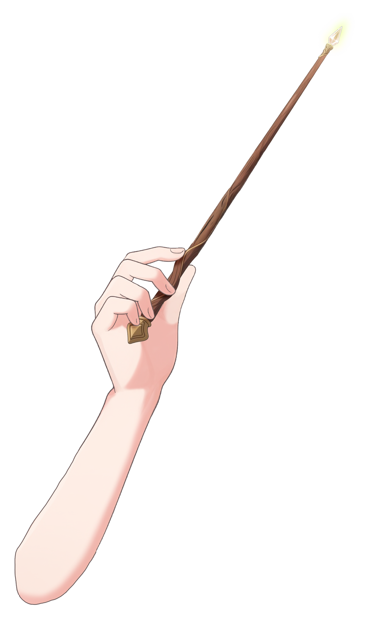 Vtuber向け 魔法の杖を持った手のフリーイラスト素材｜配信やサムネに使える