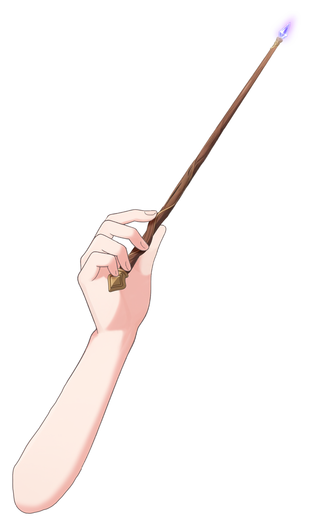 Vtuber向け 魔法の杖を持った手のフリーイラスト素材｜配信やサムネに使える