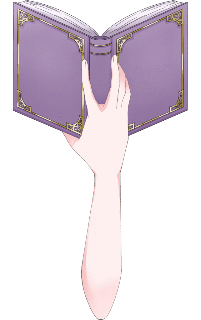 Vtuber向けフリー素材｜本を持つ手のイラスト
