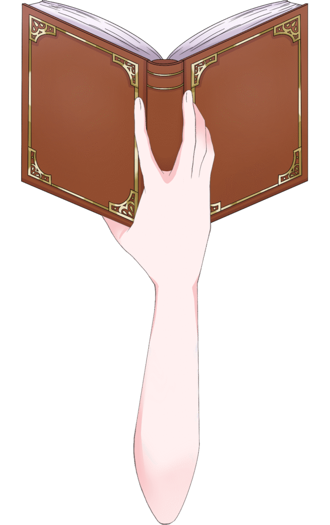 Vtuber向けフリー素材｜本を持つ手のイラスト