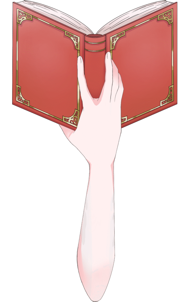 Vtuber向けフリー素材｜本を持つ手のイラスト