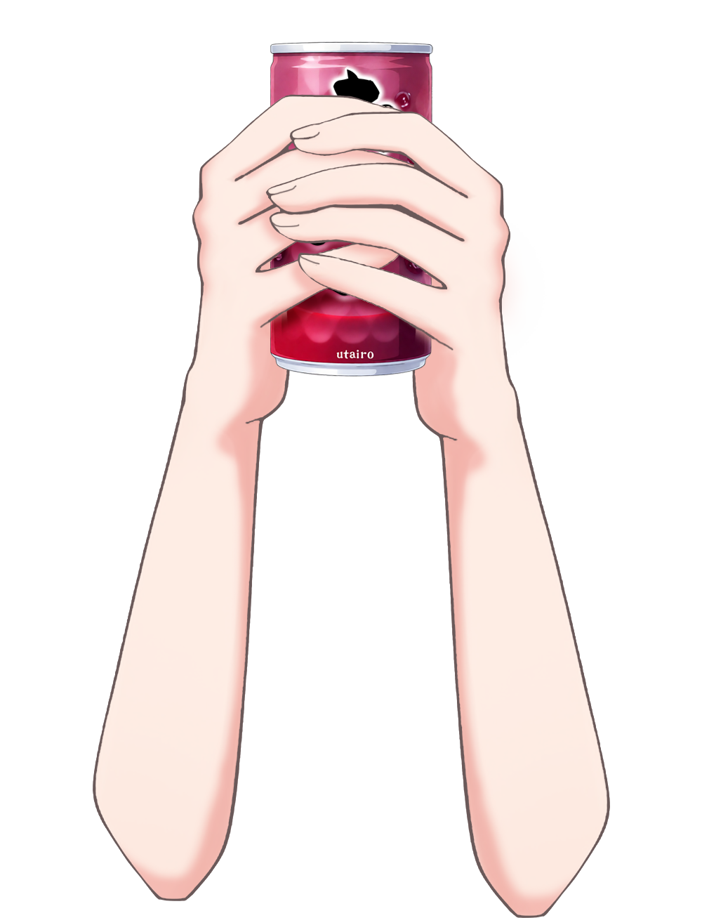 Vtuber向けフリー素材｜おしるこの缶を持つ手のイラスト