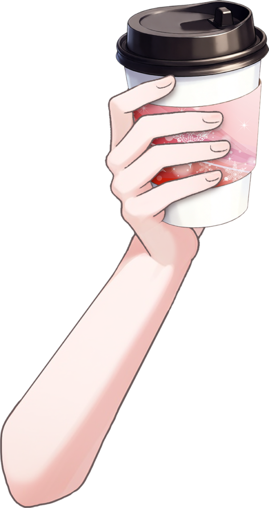 Vtuber向けフリー素材｜いろんなドリンクカップを持つ手のイラスト