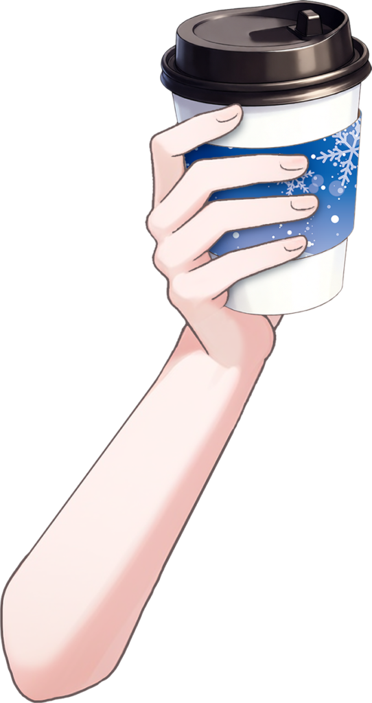 Vtuber向けフリー素材｜いろんなドリンクカップを持つ手のイラスト