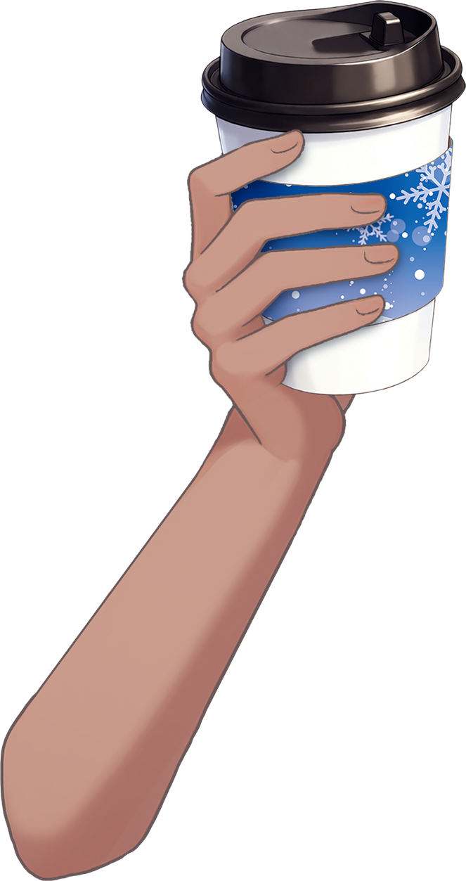 Vtuber向けフリー素材｜いろんなドリンクカップを持つ手のイラスト