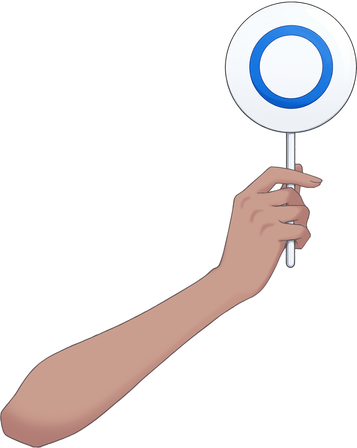 Vtuber向けフリー素材｜マルの札・バツの札を持つ手のイラスト