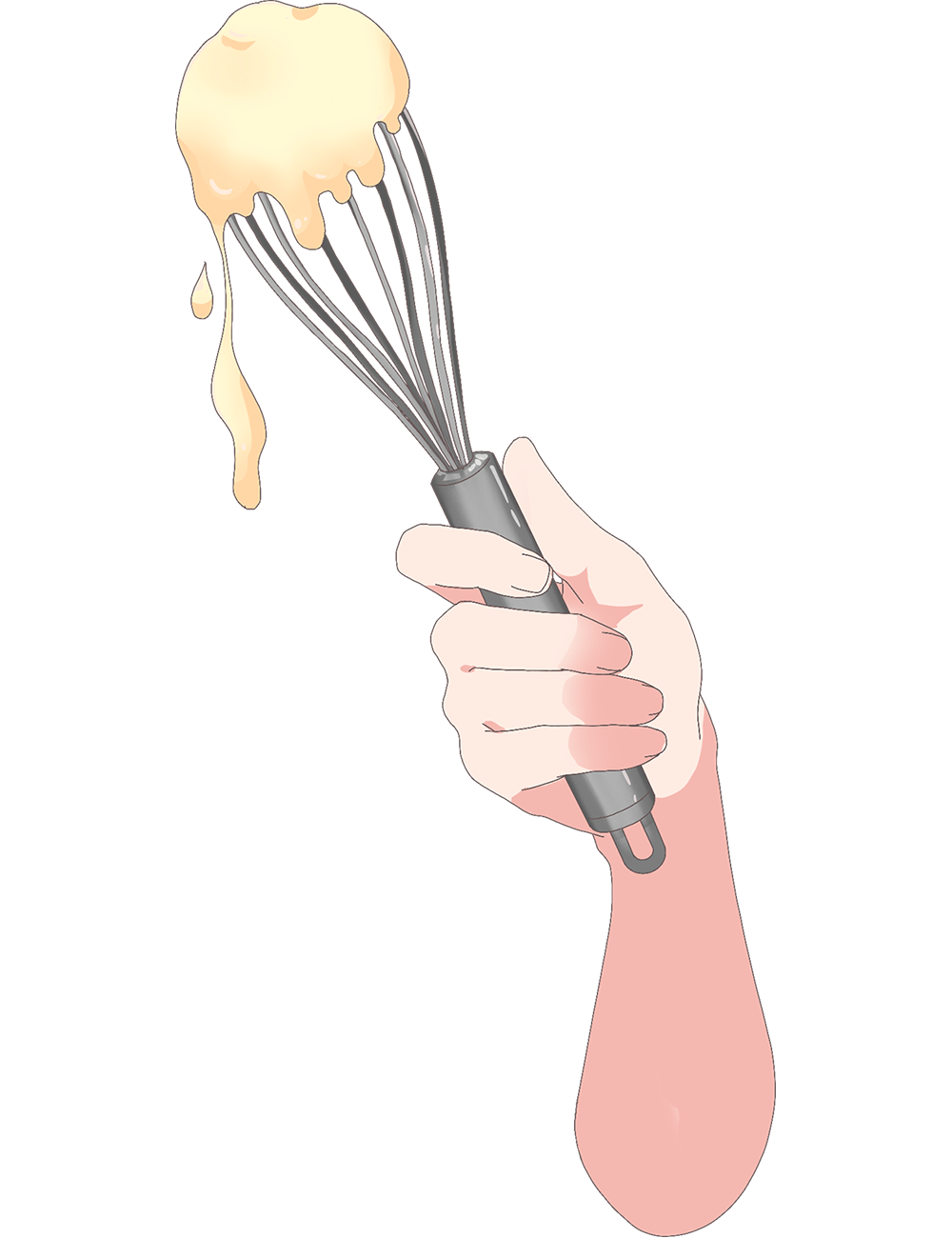 Vtuber向けフリー素材｜チョコを作る手のイラスト