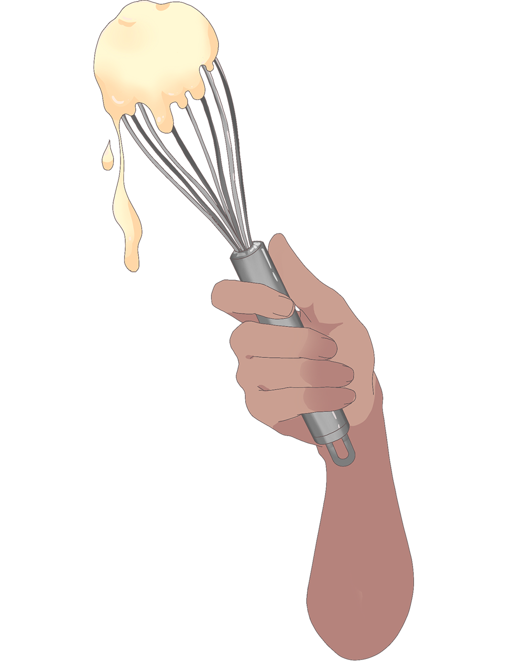 Vtuber向けフリー素材｜チョコを作る手のイラスト