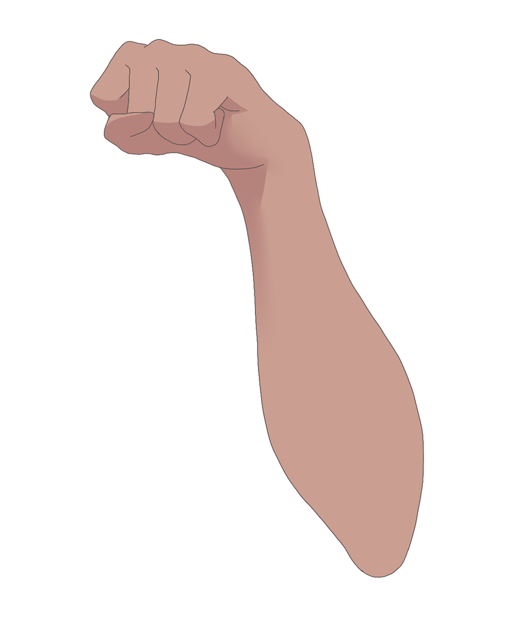 Vtuber向けフリー素材|猫の手のポーズのイラスト